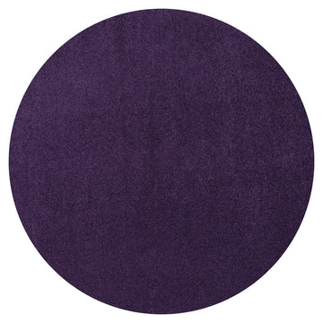 Haze Solid Low-pile Area Rug Purple